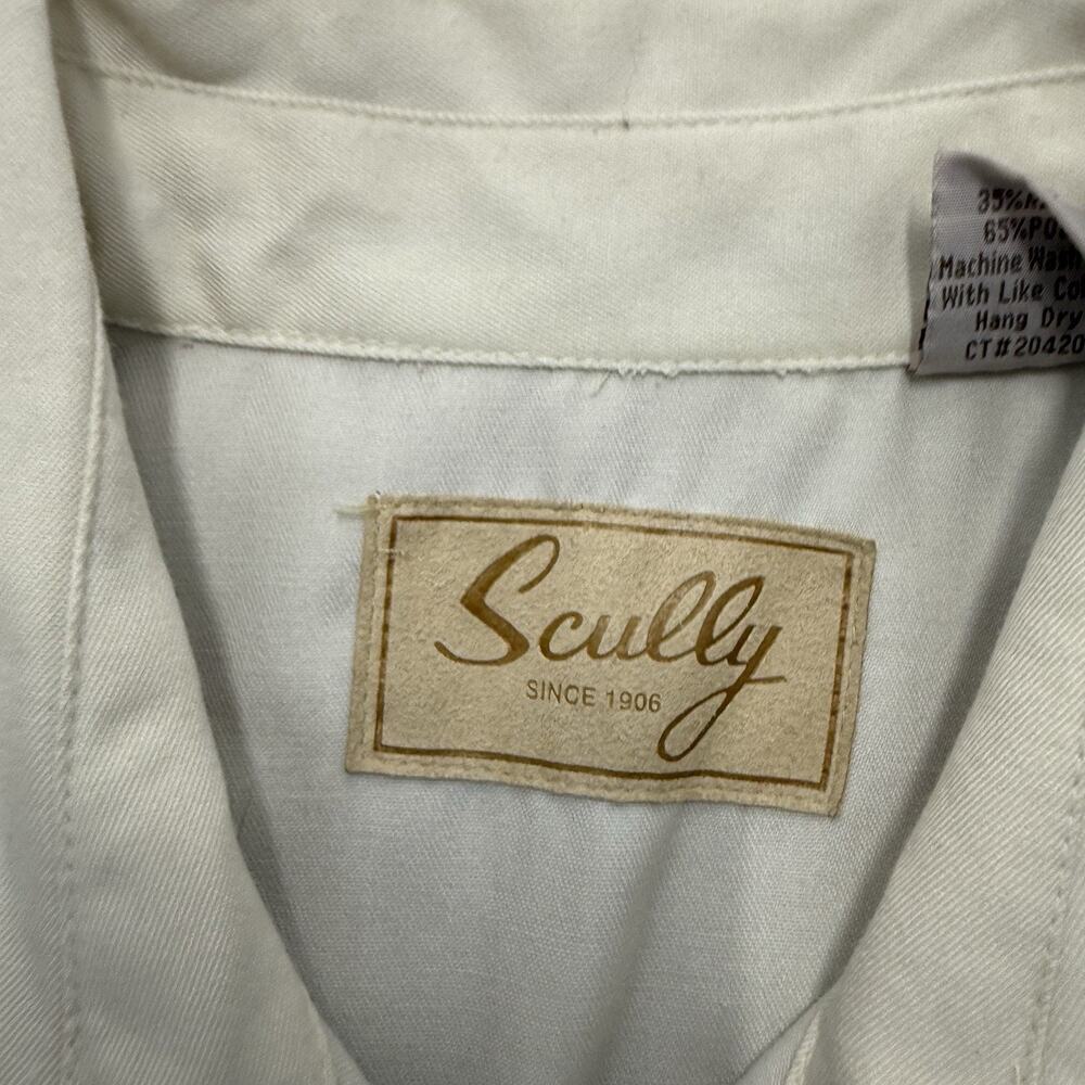 SCULLY Western shirt womens pearl snap embroidered Size Small - Picture 2 of 7